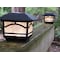 Maxsa Innovations Mission Style Post Top / Deck Light Metal and Glass, Black, PK2 41471 - alternate 3